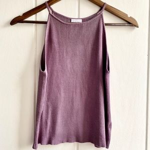 Late 90s Silk Rib Knit Tank by Ann Taylor Loft